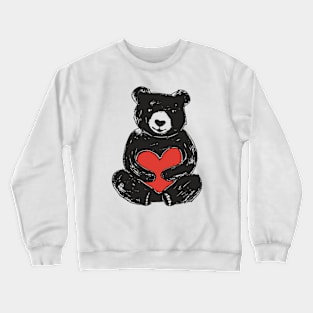 Teddy Bear with a heart. Valentine's Day Gift Crewneck Sweatshirt